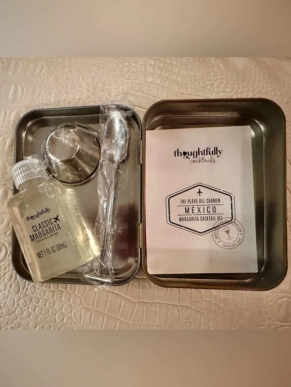 Thoughtfully Portable Margarita Cocktail Kit Tin